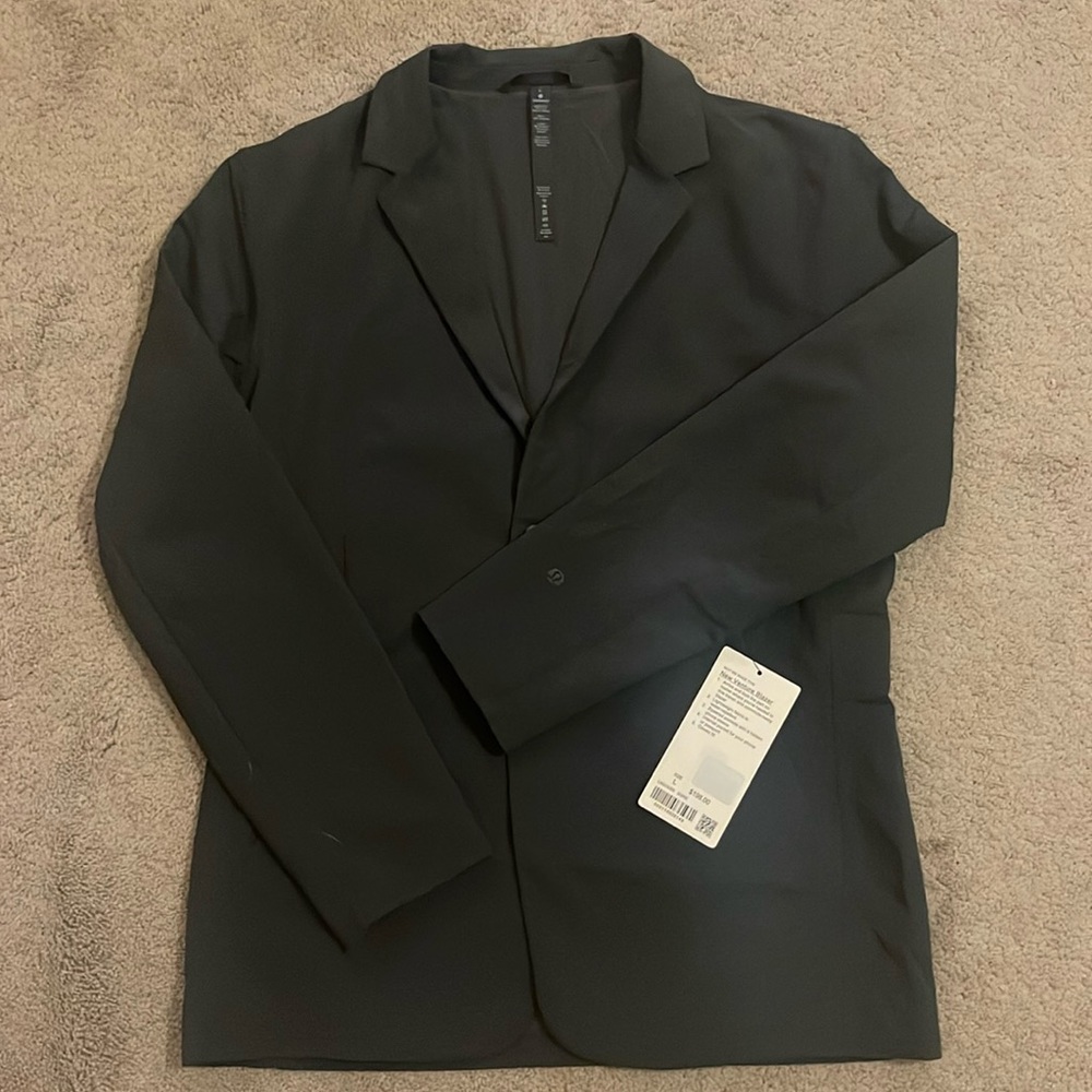 NWT Lululemon men’s new venture, blazer, size large charcoal, gray